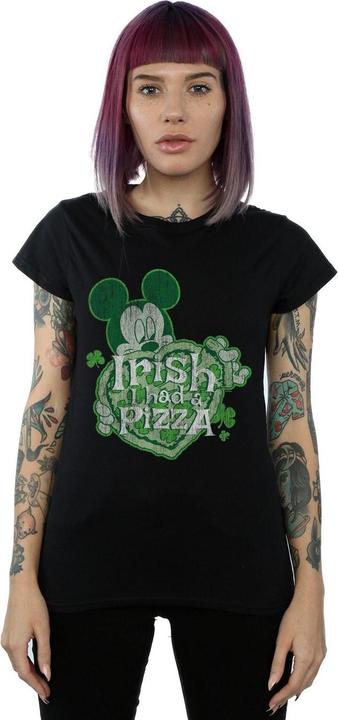 Immagine prodotto Disney Mickey Mouse Shamrock Pizza Maglietta Donna (L)
