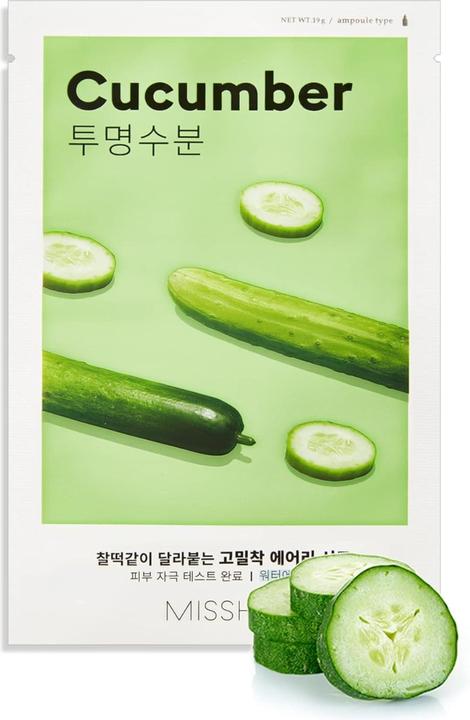 Missha Air Fit Sheet Mask Cucumber 19g (19 ml)