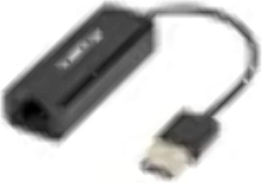 Lanberg NC-0100-01 Kabelschnittstellen-/Gender-Adapter USB-A RJ-45 Schwarz (USB, RJ45 (1x))