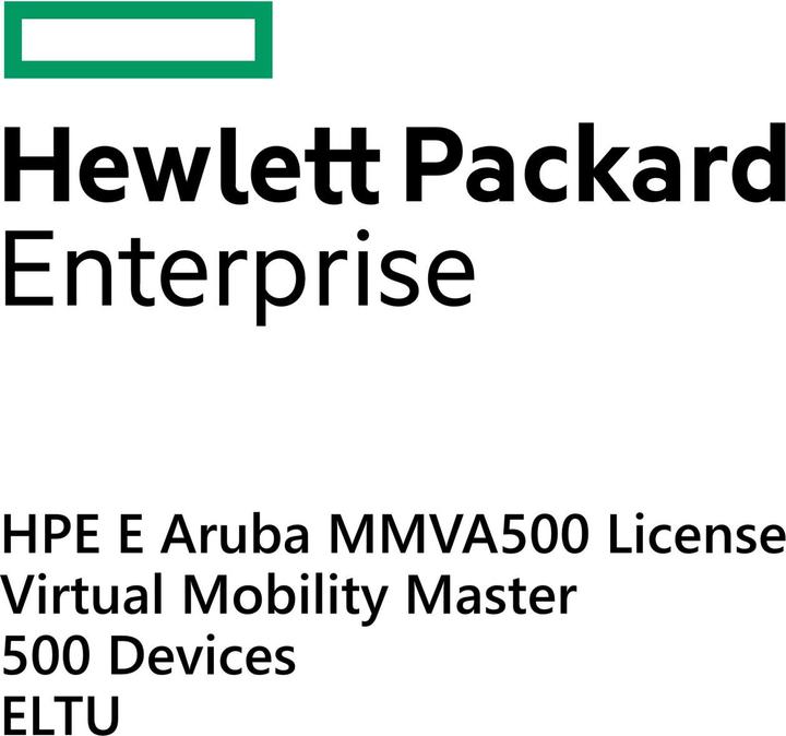 Image du produit HPE E Aruba MM-VA-500 License, Virtual Mobility Master, 500 Devices, E-LTU (500 Dispositifs)