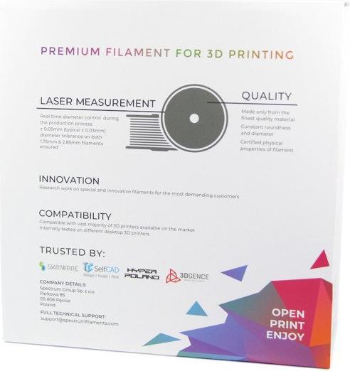 Actual product image Filament / PETG / TRANSPARENT RED / 1.75 mm / 1 kg (PETG, 1.75 mm, 1000 g, Red)