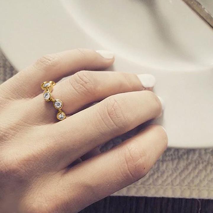 Produktbild Candy Ring Maude, 925 Sterling Silber, vergoldet (54, 925 Silber)