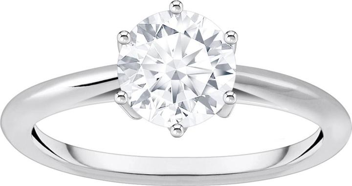 Produktbild Thomas Sabo Ring mit weissem Stein im Brillantschliff (60, 925 Silber)