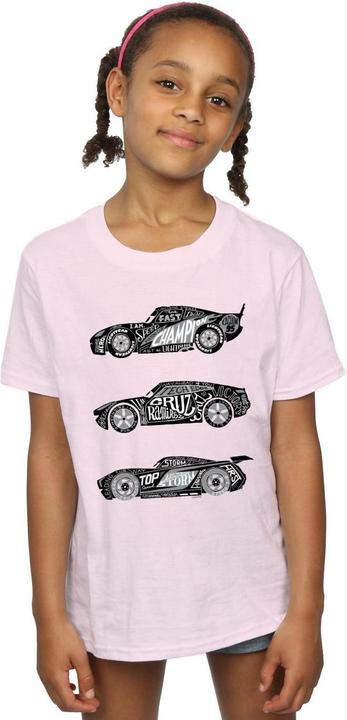 Image du produit Disney - T-shirt CARS TEXT RACERS - Fille (128)