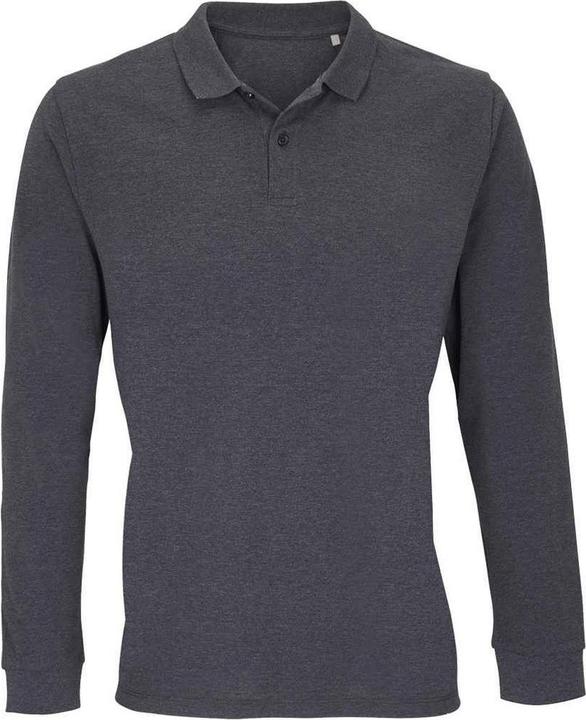 Sols Adult Planet Marl Pique LangarmPoloshirt