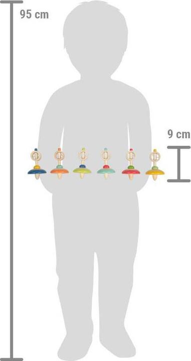 Image du produit small foot Présentoir Toupie en bois avec ficelle