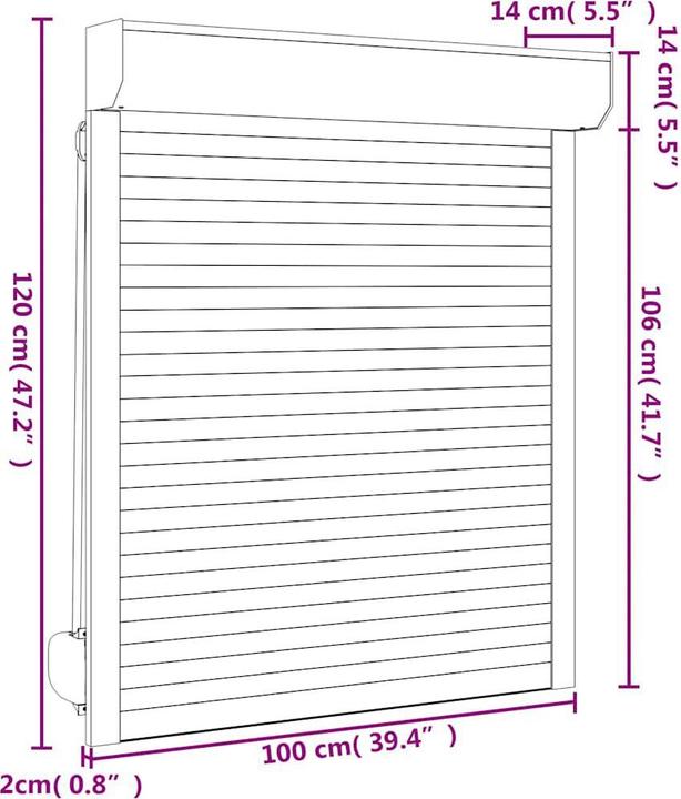 Actual product image VidaXL Helin (100 x 120 cm)
