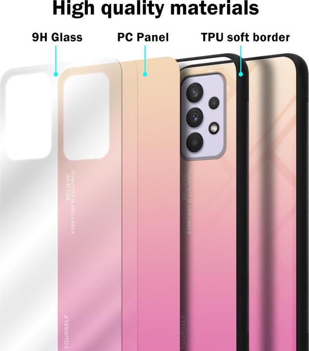 Actual product image Cadorabo TPU 2 colors glass envelope (Samsung Galaxy A33 5G)