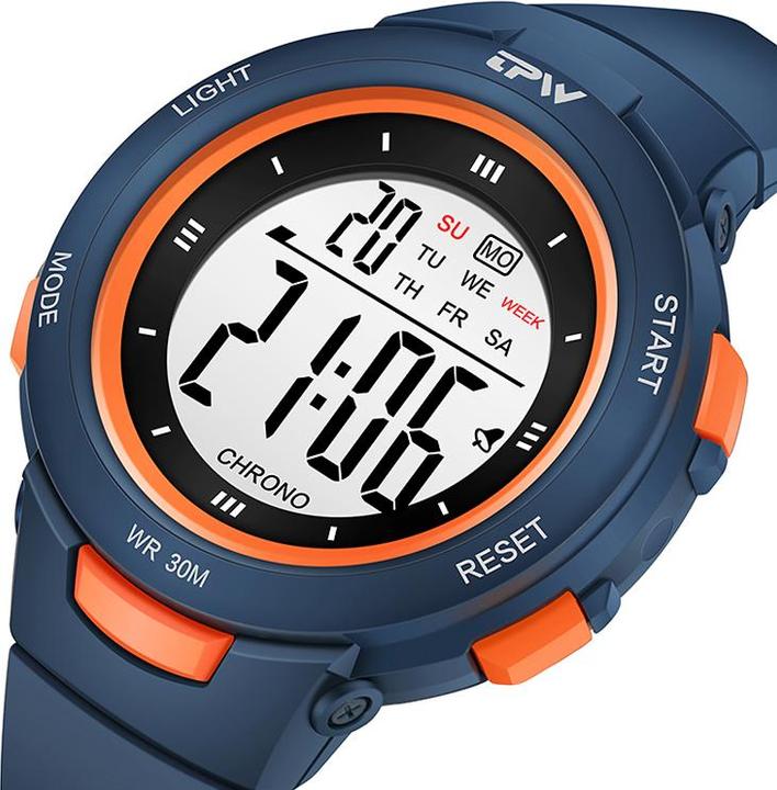 Image du produit VR Shinecon Montre pour enfant affichage digital, modèle Exia bleu marine (Montre numérique)