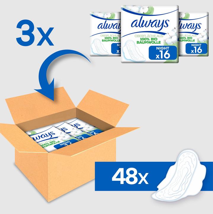 Productafbeelding Always Cotton Protection (48 x, Maandverband)