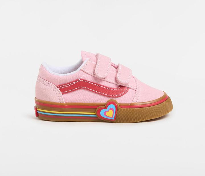 Vans Old Skool V Heart PINK/MULTI (23.5)