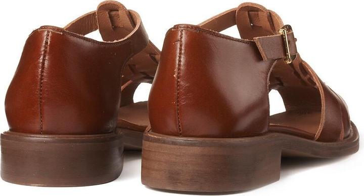Produktbild La Redoute Collections Ledersandalen mit flachem Absatz (37)