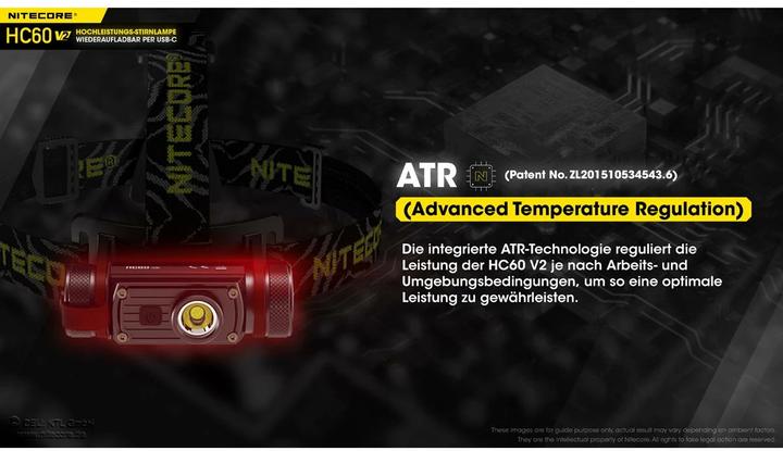 Immagine prodotto Nitecore HC60 V2 - 1200 lumen, inclusa batteria ricaricabile (1200 lm)