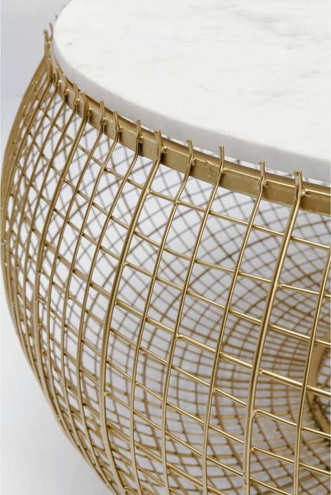 Produktbild Kare Design Couchtisch Cesta Marmor Gold Ø100cm (Ø 102 x 42 cm)