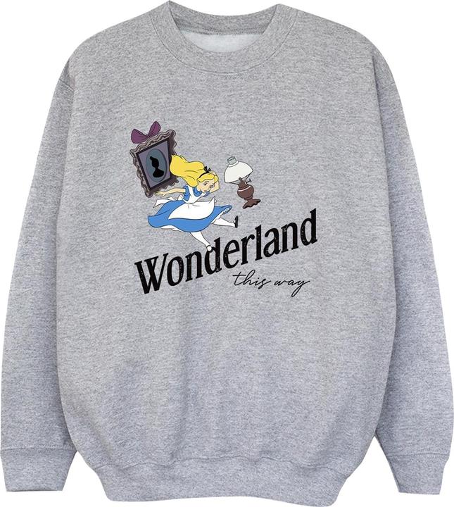 Disney Sweatshirt Jungen Alice im Wunderland This Way