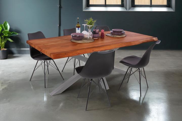Produktbild SAM CALI ANSTECKPLATTE Baumkante massiv Akazie (200 x 100 x 77 cm)