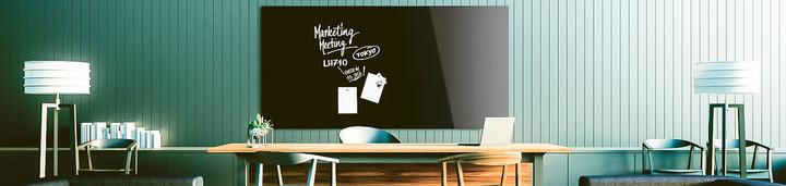 Actual product image Magnetoplan MAGNETOP. Design Glassboard 2000x1000mm 13409012 deep-black (2000 x 1000 mm)