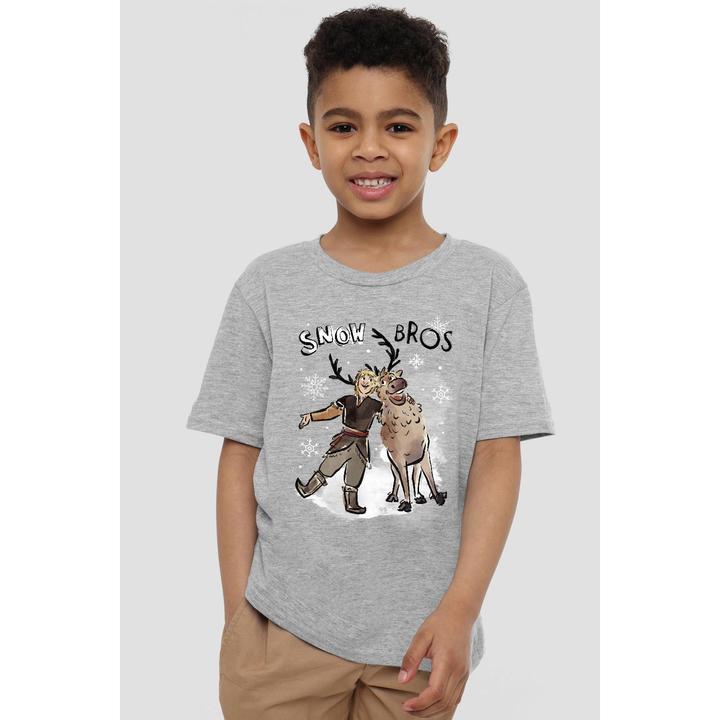 Actual product image Disney Frozen Childrens/Kids Snow Bros Kristoff Sven T-Shirt (104)