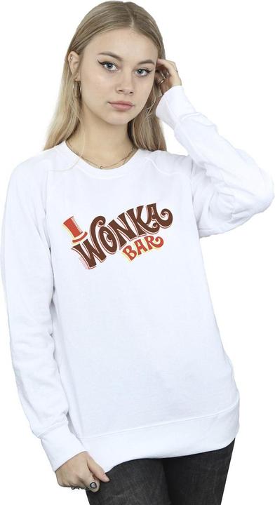 Actual product image Willy Wonka & the Chocolate Factory Womens/Ladies Bar Logo Sweatshirt (S)