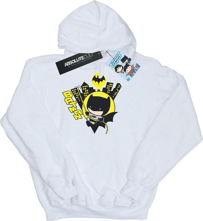 Actual product image Womens/Ladies Chibi Batman Swinging Hoodie (XL)