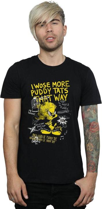 Image du produit Looney Tunes Mens More Puddy Tats Tweety Cotton T-Shirt (L)