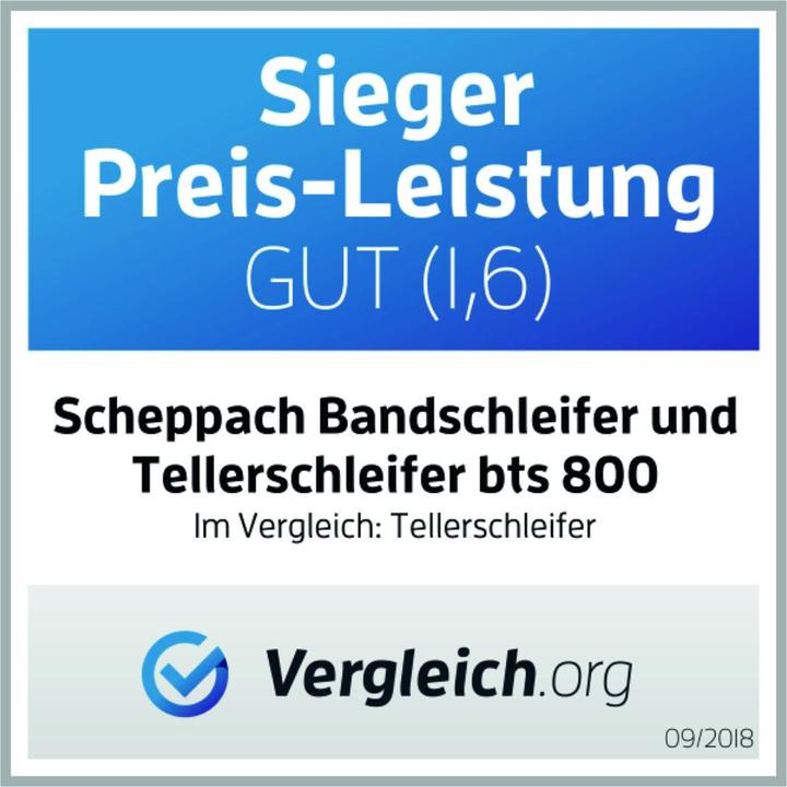 Immagine prodotto Scheppach Levigatrice a nastro e a disco BTS800 (Tritacarne da banco, Smerigliatrice, 370 W)