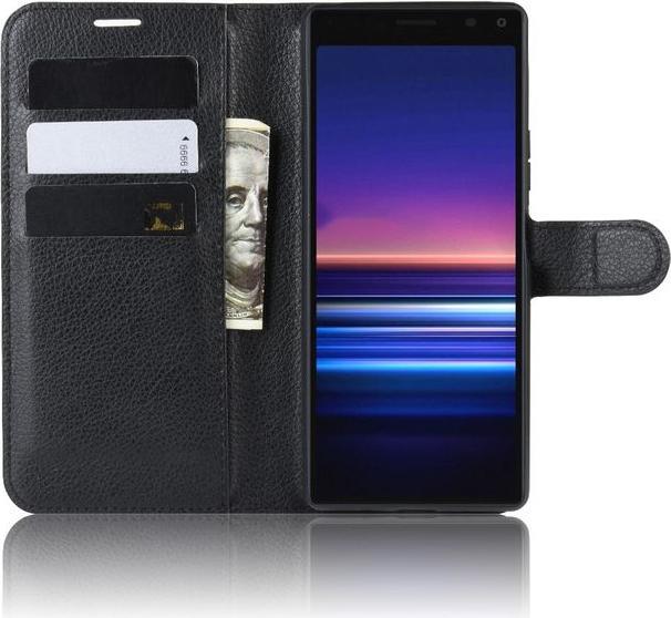 Actual product image MU Classic Litchi Leather Bookcover Series (Sony Xperia 8)