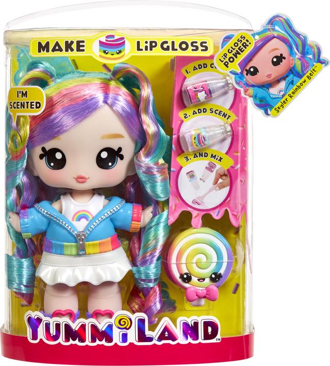 Produktbild MGA Yummiland Large Doll + Lipgloss Pet- Rainbow (Skyler Rainbow Belt)
