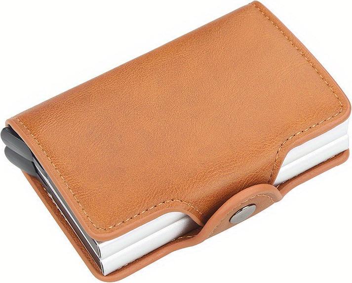 Produktbild Activity Board Automatische RFID-Kartenhalter, Rfid-Blockierung Double Box Metall Brieftasche, Herren-Kartenhalter
