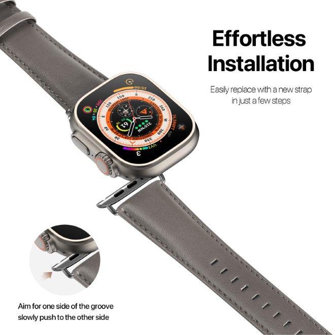 Produktbild Dux Ducis YS Series Echtleder Armband (38 mm, 40 mm, 41 mm, Echtleder, Apple Watch Series 2, Apple Watch Series 3, Apple Watch Series 1, Apple Watch Series 4, Apple Watch Series 5, Apple Watch Series 6, Apple Watch Series 7, Apple Watch Series 8, Apple Watch Series 9, Apple Watch SE)