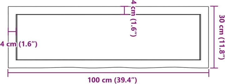 Actual product image VidaXL Emerald (100 x 6 x 30 cm)