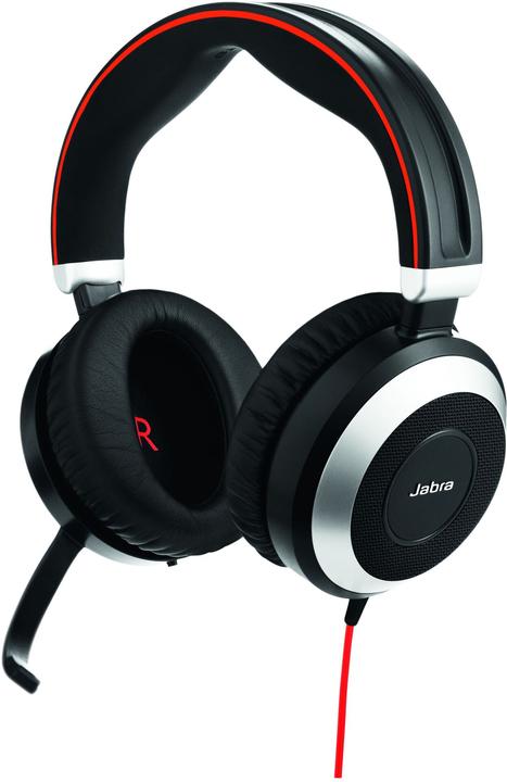 Produktbild Jabra Evolve 80 UC Duo (Headset 3,5 mm Klinke) (Kabelgebunden)