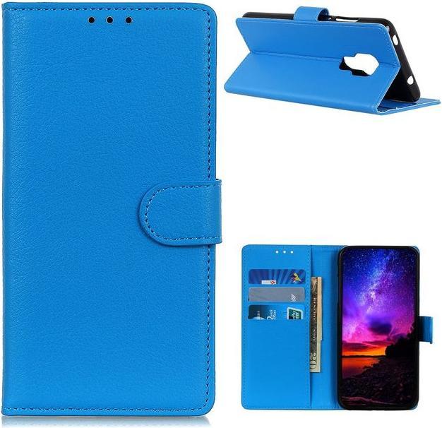 Actual product image MU Classic Litchi Leather Bookcover Series (Motorola Moto G9 Play)