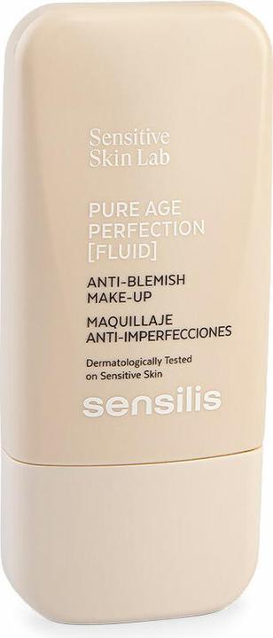 Sensilis Pure Age Perfection Makeup 8 Stunden lang anhaltend gegen Hautunreinheiten für ölige Haut und (Farbton 01 Beige)