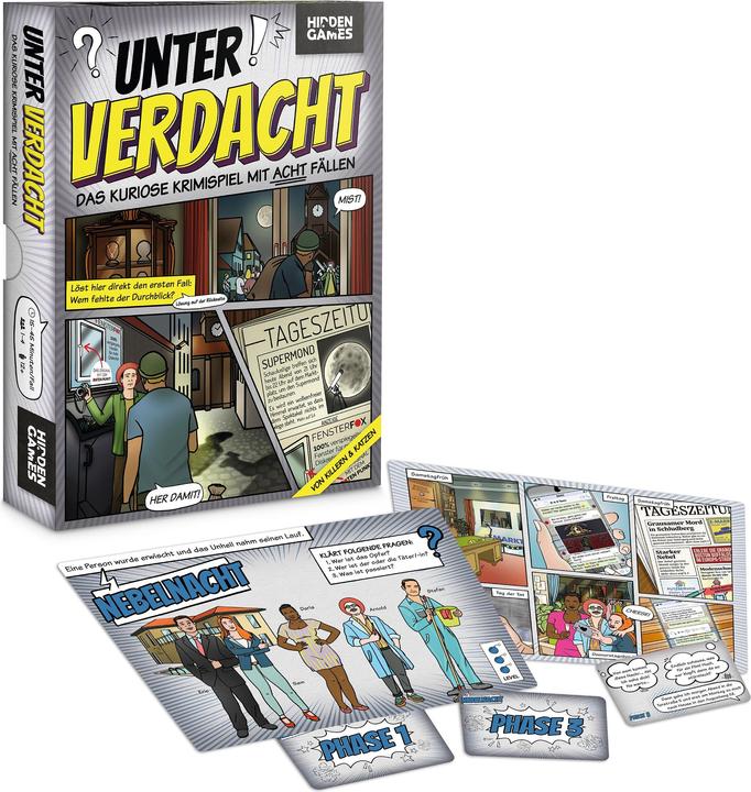 Image du produit Hidden Games Suspicion : des tueurs et des chats - Jeu de piste sur les crimes (Allemand)