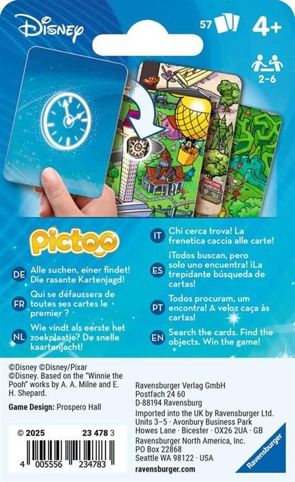 Produktbild Ravensburger 23478 - Pictoo Disney Kartenspiel - Schnelles Karten-Suchspiel für Kinder ab 4 Jahren (Multilingual)