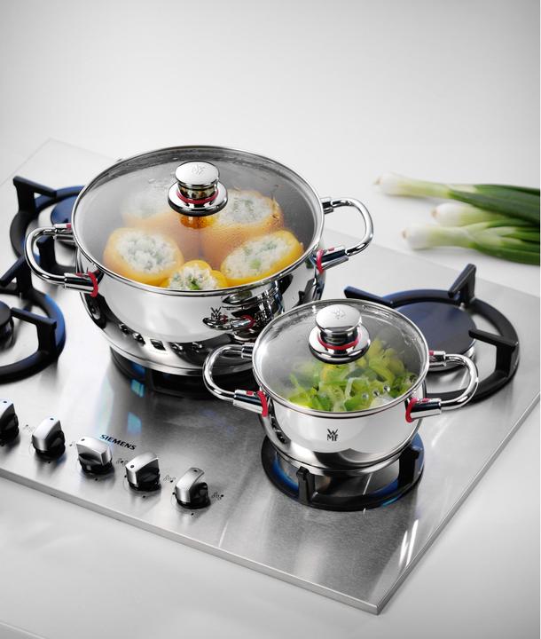 Produktbild WMF Topfset Induktion Kochtopfset 5tlg Glasdeckel QualityOne Edelstahl (20 cm, Bräter + Schmortopf, Kochtopf)