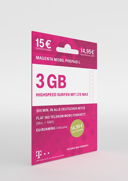 Image du produit Telekom Magenta Mobil Prepaid L Carte prépayée sans engagement contractuel