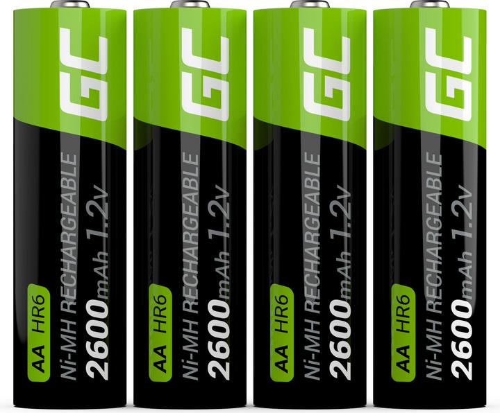 Produktbild GreenCell Akku - 1,2 V (4 Stk., AA, 2600 mAh)