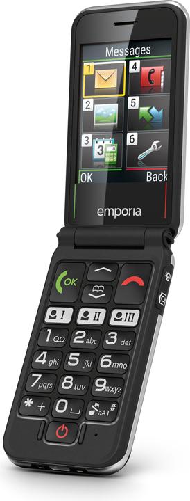 Produktbild Emporia V228 7,11 cm (2.8") Schwarz Einsteigertelefon (2.80", 2 Mpx, 2G)