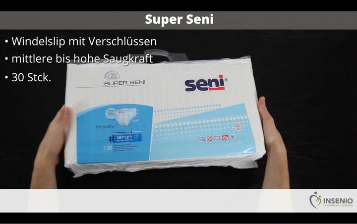 Immagine prodotto Seni Windelhosen M atmungsaktiv Hüftumfang 75-110cm 6 Tropfen (30 x, M)