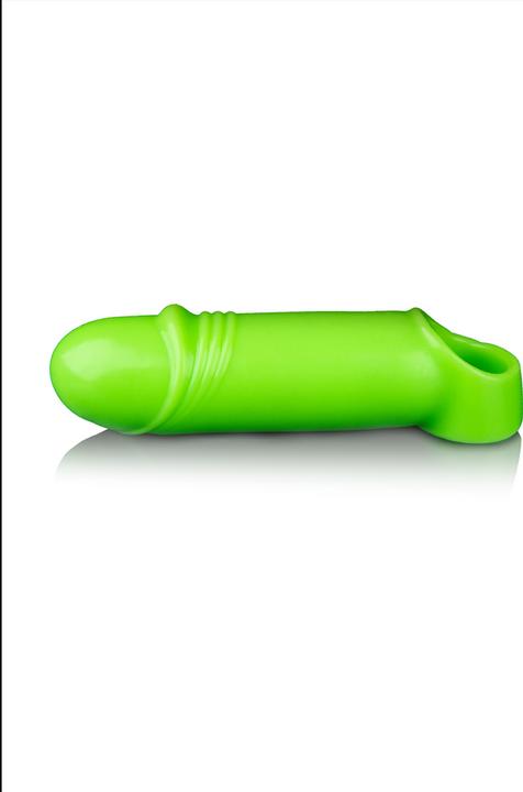 Actual product image Ouch! Smooth Thick Stretchy Penis Sleeve - Glow in the Dark