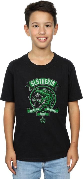 Actual product image Boys Slytherin Toon Crest T-Shirt (140, 146)