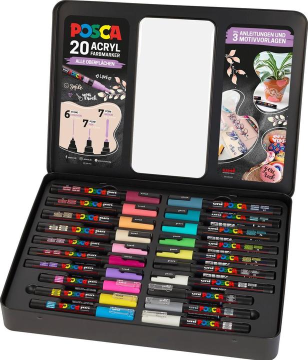Actual product image Posca Marker PC-3M round tip (Multicoloured, 20 x)
