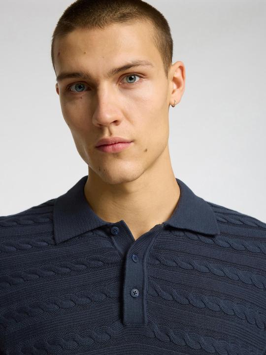 Image du produit Selected Homme Kurzärmeliges Polohemd aus Strick (XL)