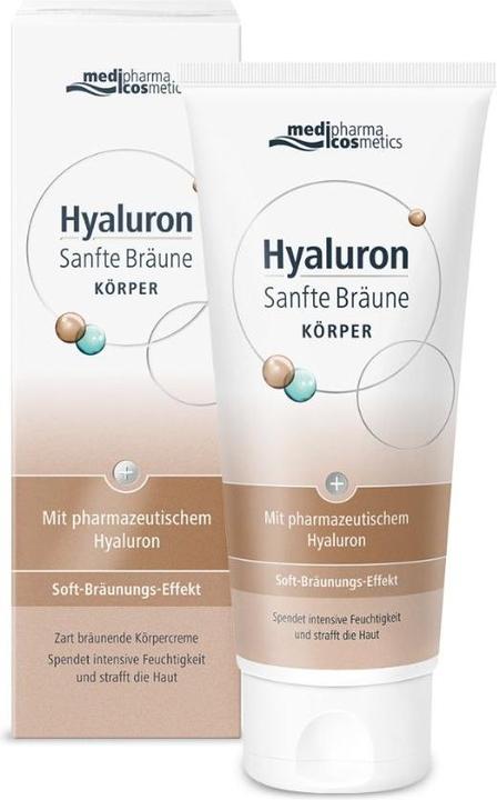Actual product image Medipharma cosmetics Hyualuron Gentle Tan Body Cream, 200 ml Cream (Body cream, 200 ml)