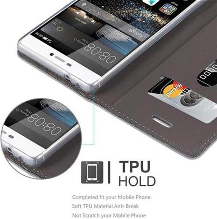 Produktbild Cadorabo Book Jeans Optik Cover (Huawei P8)