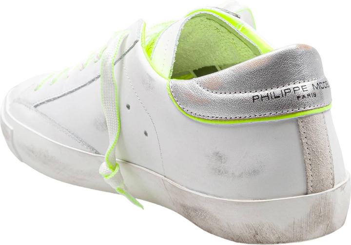 Actual product image Philippe Model prsx leather sneakers color white/yellow (42)