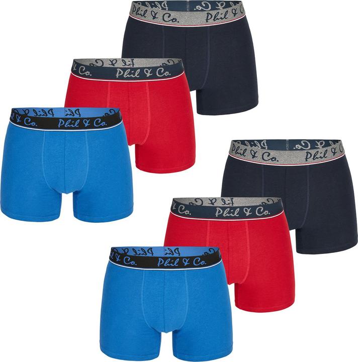 Produktbild Phil & Co. Berlin Retro Boxer Jersey Core (L, 6er Pack)