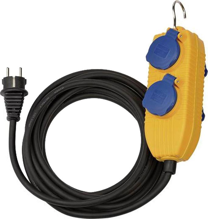 Brennenstuhl Cavo da cantiere IP54 con blocco di potenza 5m nero H07RN-F3G1.5 (5 m)